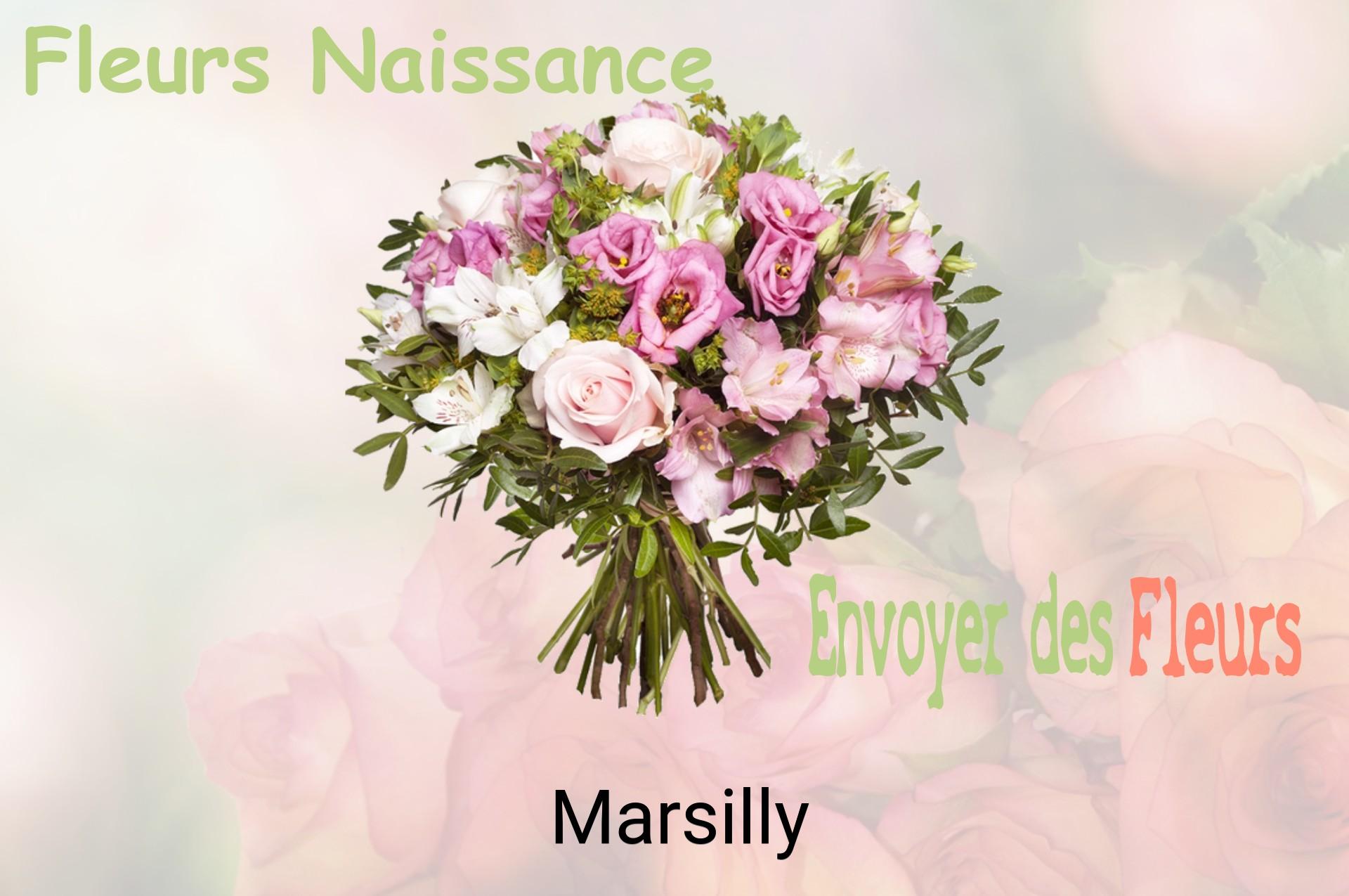 Bouquet de fleurs de naissance livré à Marsilly